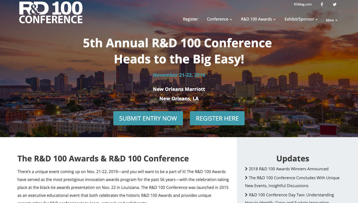 R&D 100 Conference